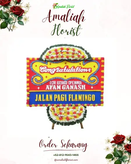 Sewa Papan Bunga Kayu Bongkok